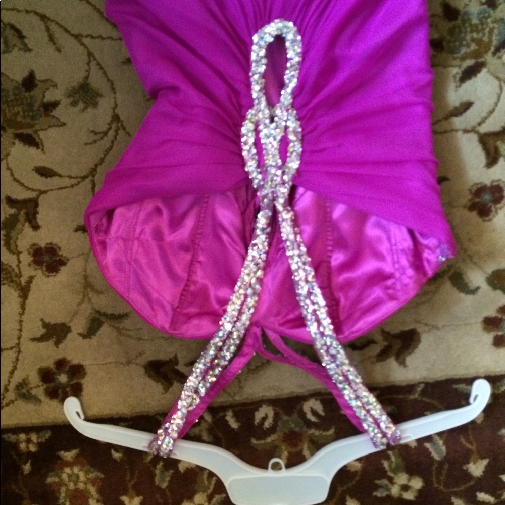 Fuchsia Prom Dress - Picture 4 of 5